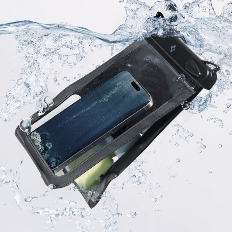 Spigen SGP Velo A603 Universal Αδιάβροχη θήκη τηλεφώνου, 2 ΤΕΜ - BLACK - ACS09745