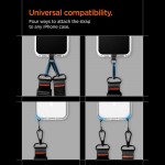 Spigen SGP Universal Crossbody Lanyard Λουράκι (Strap 1P + Connector 2P) DA30M,  LANYARD STRAP CROSSBODY για θήκη - ΜΑΥΡΟ - AFA10616