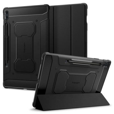 Θήκη Spigen SGP RUGGED ARMOR PRO για SAMSUNG GALAXY TAB S9 FE+ PLUS 12.4 X610 / X616B - ΜΑΥΡΟ - ACS06856