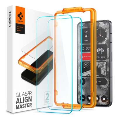 SPIGEN SGP TEMPERED GLASS ALM GLAS.TR SLIM 2-PACK for NOTHING PHONE 2 - 2 ΤΕΜ - AGL06981 - ΔΙΑΦΑΝΟ