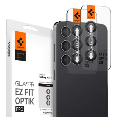 SPIGEN SGP OPTIK.TR EZ FIT CAMERA PROTECTOR Γυαλί προστασίας ΦΑΚΩΝ για CAMERA LENS Samsung GALAXY S24+ PLUS - ΜΑΥΡΟ - AGL07433 - 2-TEM