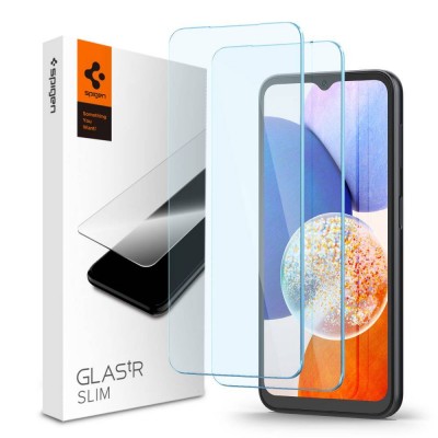 SPIGEN SGP TEMPERED GLASS GLAS.TR SLIM 2-PACK για SAMSUNG GALAXY A15 4G / 5G / A25 5G - ΔΙΑΦΑΝΟ - AGL07447