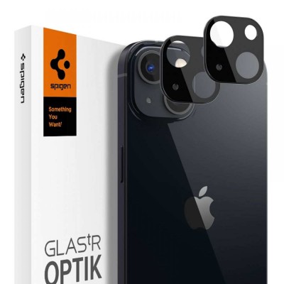 Spigen SGP OPTIK.TR SLIM Camera Lens tempered glass 9h for CAMERA Αpple iPhone 13 MINI / 13 - BLACK - 2 PCS - AGL03395