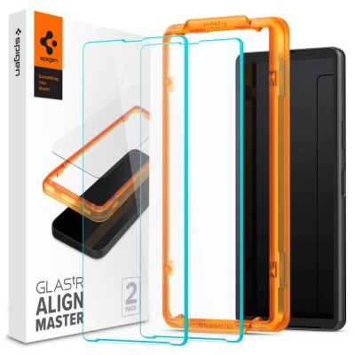 Spigen SGP Γυαλί προστασίας ALM GLAS.tR SLIM FC για SONY XPERIA 10 V - ΔΙΑΦΑΝΟ - AGL06429 - 2-TEM