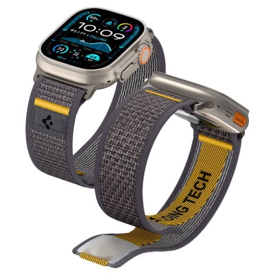 Spigen SGP ATHLEX AIR Band / λουράκι για Apple Watch series Ultra 2/1 49mm, Series 10 46mm και Series 9/8/7/6/5/4/SE 45mm, 44mm - ACTIVE ΓΚΡΙ - AMP09034