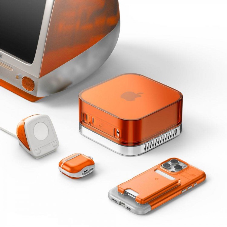 Spigen SGP CLASSIC C1 βάση Apple Watch σταθμός φόρτισης για Apple Watch Ultra2/Ultra 10/9/8/7/6/5/SE/4/3/2/1 - TANGERINE ΠΟΡΤΟΚΑΛΙ - AMP09342