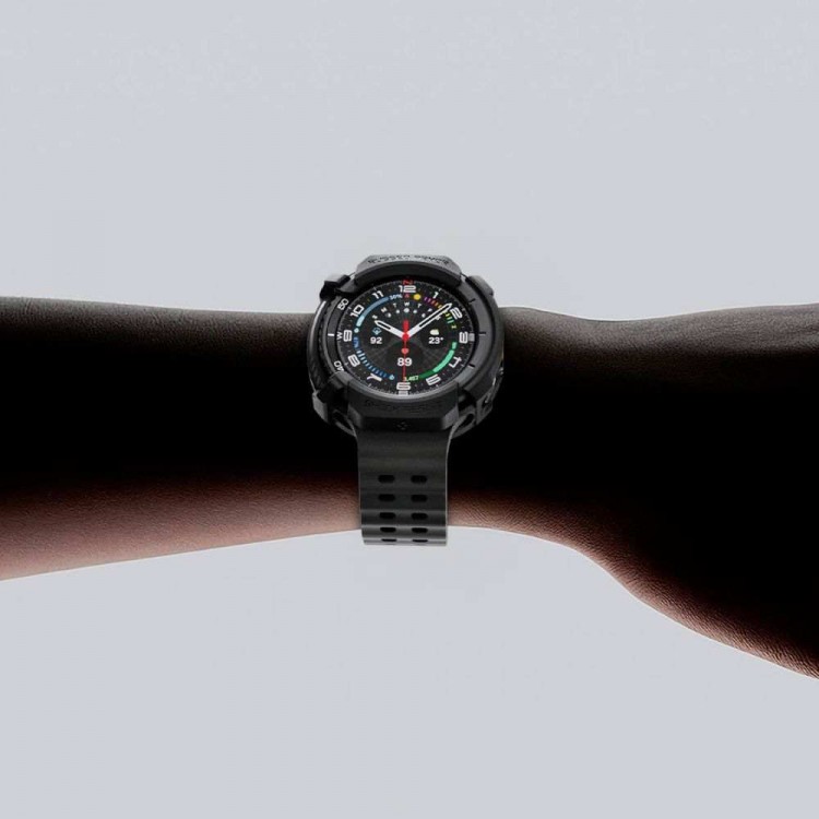 Θήκη Spigen SGP Rugged Armor για SAMSUNG GALAXY WATCH 8 CLASSIC 46mm 2025 - ΜΑΥΡΟ - ACS10012