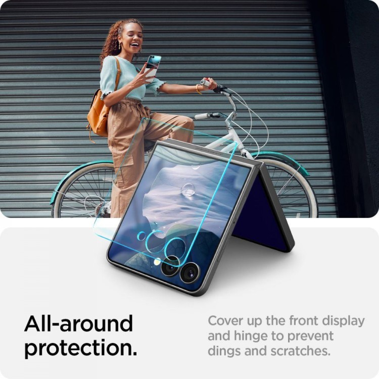 Spigen SGP Γυαλί Προστασίας Glass.tR EZ Fit Cover για SAMSUNG GALAXY Z FLIP 7 2025 - AGL09585 - 2 TEM - ΔΙΑΦΑΝΟ