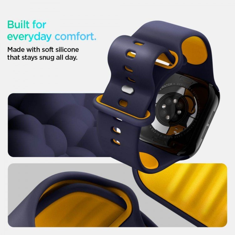 Spigen SGP NANO POP BAND Λουράκι για Apple Watch series 6 / 7 / 8 / 9 / 10 / SE / ULTRA 1 / 2 (44 / 45 / 46 / 49 MM) - BLUEBERRY ΜΠΛΕ - AMP09322