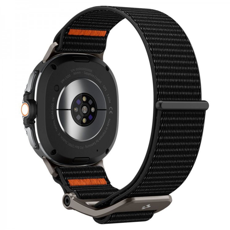 Spigen SGP DuraPro Flex Ultra λουράκι για SAMSUNG GALAXY WATCH 8 44 mm/40 mm, 8 Classic 46 mm (2025) - ΜΑΥΡΟ - AMP10116