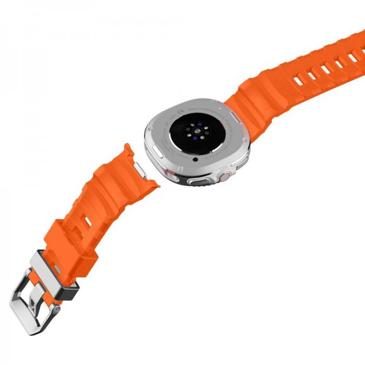 Spigen SGP WBS2 Λουράκι ΣΙΛΙΚΟΝΗΣ για SAMSUNG GALAXY WATCH 8 / CLASSIC (40 / 44 / 46 MM) - ΠΟΡΤΟΚΑΛΙ - AMP10152
