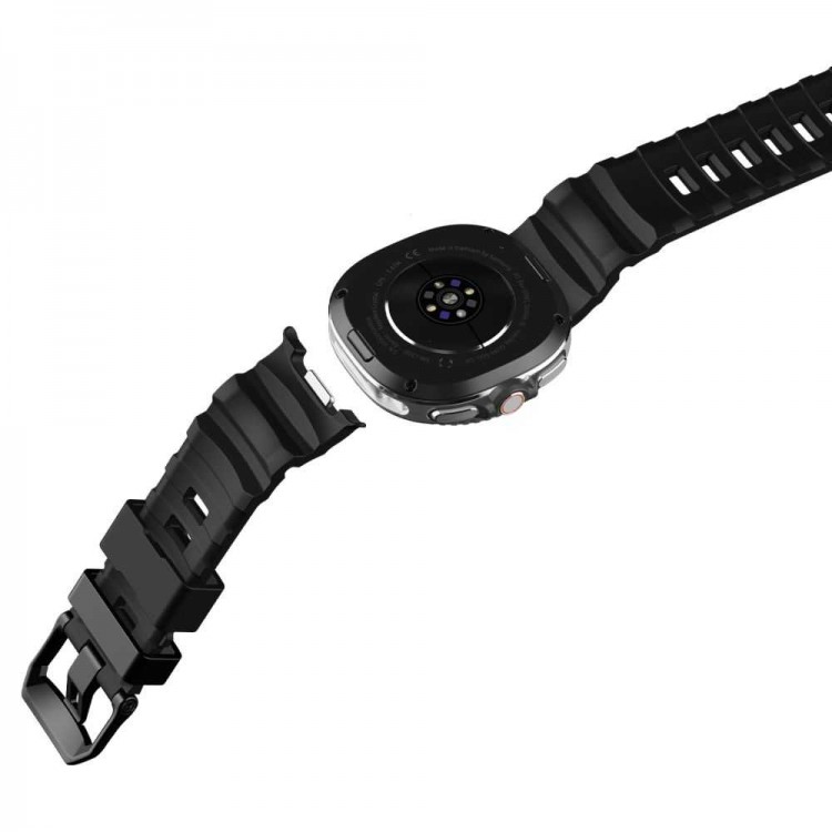 Spigen SGP WBS2 Λουράκι ΣΙΛΙΚΟΝΗΣ για SAMSUNG GALAXY WATCH 8 / CLASSIC (40 / 44 / 46 MM) - ΜΑΥΡΟ - AMP10151