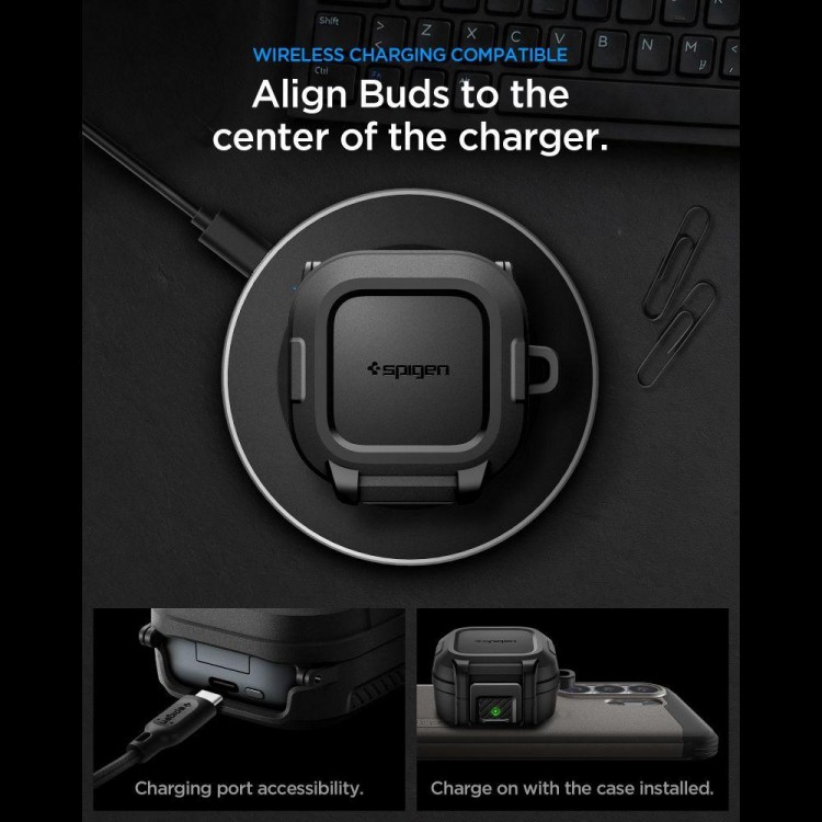 Θήκη Spigen SGP LOCK FIT για Samsung Galaxy Buds 4 2026/ 4 Pro 2026 - ΜΑΥΡΟ - ACS11202