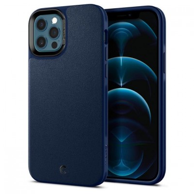 Case Spigen SGP CYRILL LEATHER BRICK για Apple iPHONE 12 PRO 6.1/ 12 6.1 - ΜΑΥΡΟ ΜΠΛΕ - ACS01735