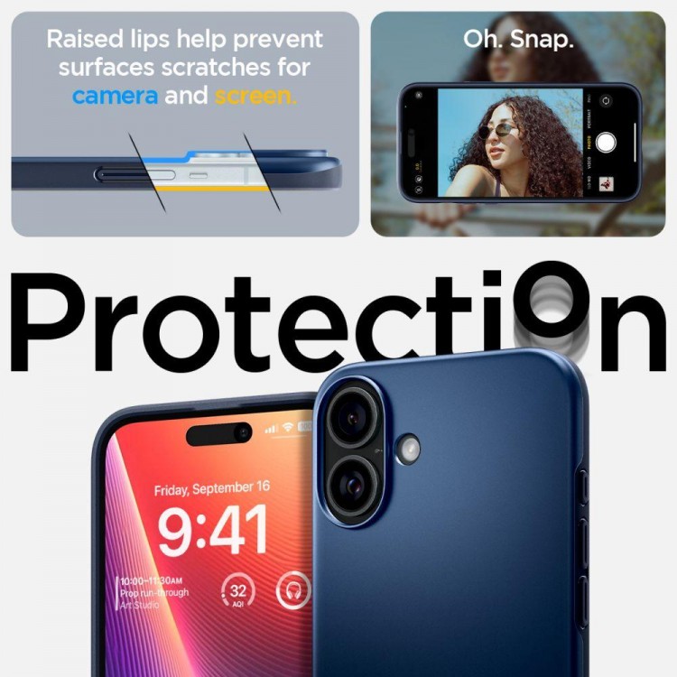 Θήκη Spigen SGP Thin Fit MAG MAGSAFE για APPLE iPhone 16 6.1 2024 - NAVY ΜΠΛΕ - ACS08187