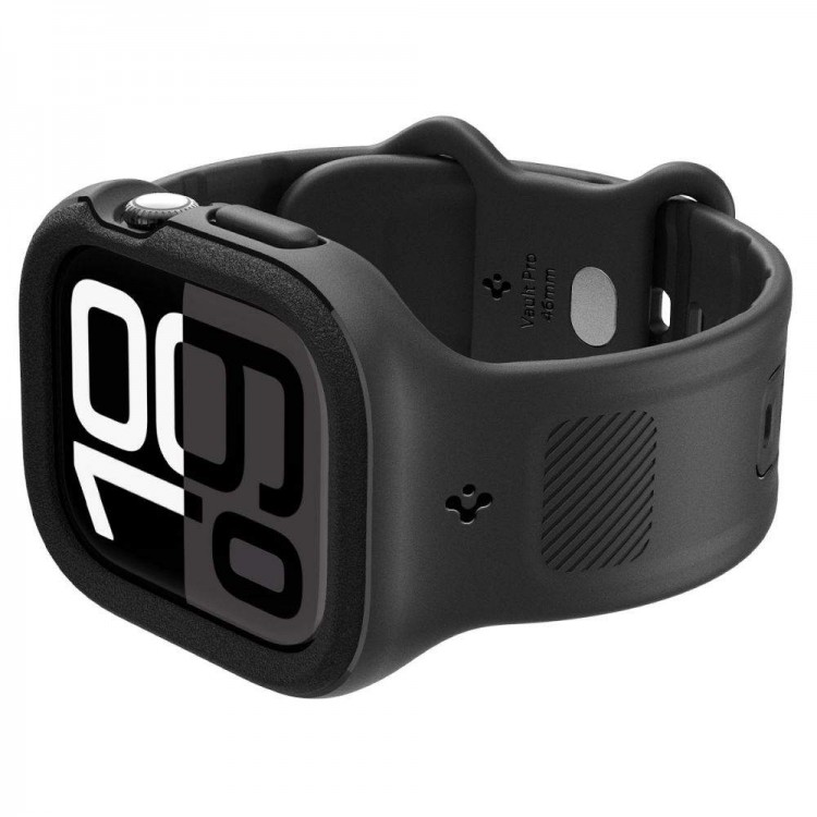Spigen SGP VAULT PRO BAND Θήκη με Λουράκι για Apple Watch series 10 (46 MM) - MAΥΡΟ - ACS09391
