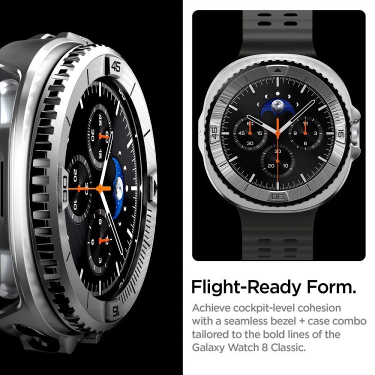 Θήκη Spigen SGP BEZEL TUNE PRO PILOT με δακτυλίδι στεφάνης για SAMSUNG GALAXY WATCH 8 CLASSIC (46 MM) - ΑΣΗΜΙ - ACS10017