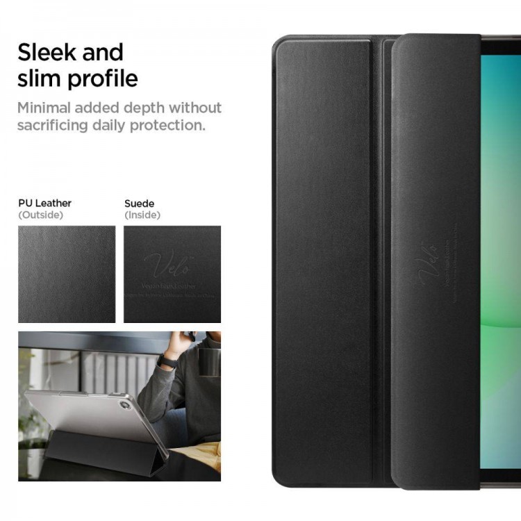 Θήκη SPIGEN SGP Smart Fold Folio για SAMSUNG GALAXY TAB A9+ / A11+ PLUS 11.0 X210 / X215 / X216 / X230 / X235 / X236 - Μαύρη - ACS10553