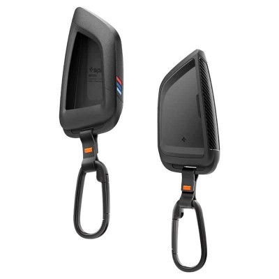 Θήκη Spigen SGP BK100 BMW Κλειδί με Carabiner κ κορδόνι, συμβατό με BMW Smart Key Remote Control Cover - ΜΑΥΡΟ - ACS10425