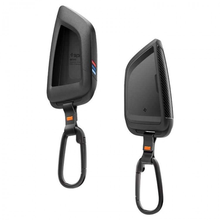 Θήκη Spigen SGP BK100 BMW Κλειδί με Carabiner κ κορδόνι, συμβατό με BMW Smart Key Remote Control Cover - ΜΑΥΡΟ - ACS10425