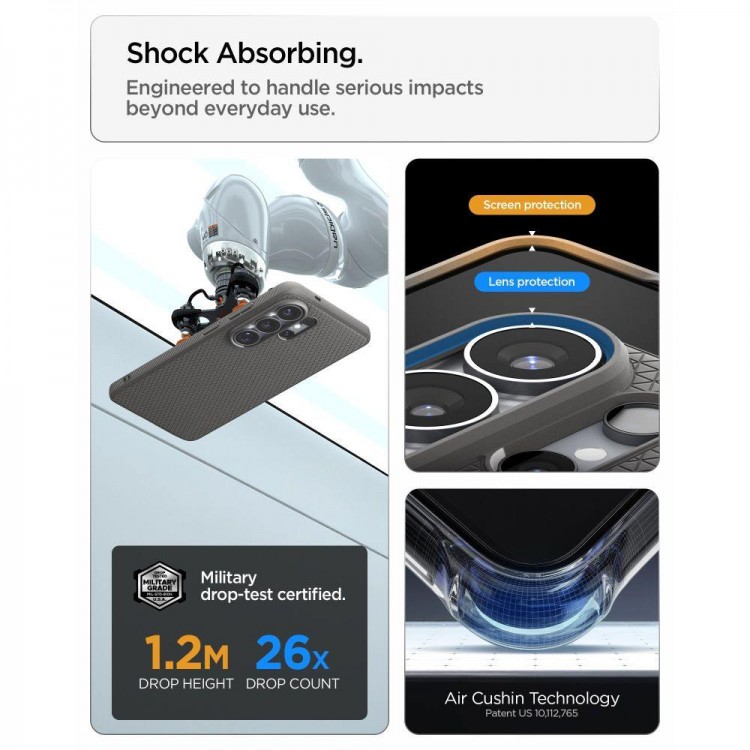 Θήκη Spigen SGP LIQUID AIR MAG MAGSAFE για Samsung Galaxy S26 ULTRA 5G 2026 - Marble ΓΚΡΙ - ACS10675