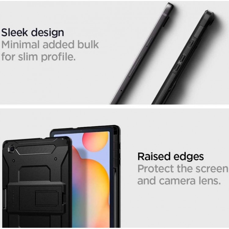 Θήκη Spigen SGP Tough Armor Pro για SAMSUNG GALAXY TAB S6 Lite 10.4 P610 / P615 2020/2022 - ΜΑΥΡΟ - ACS01285