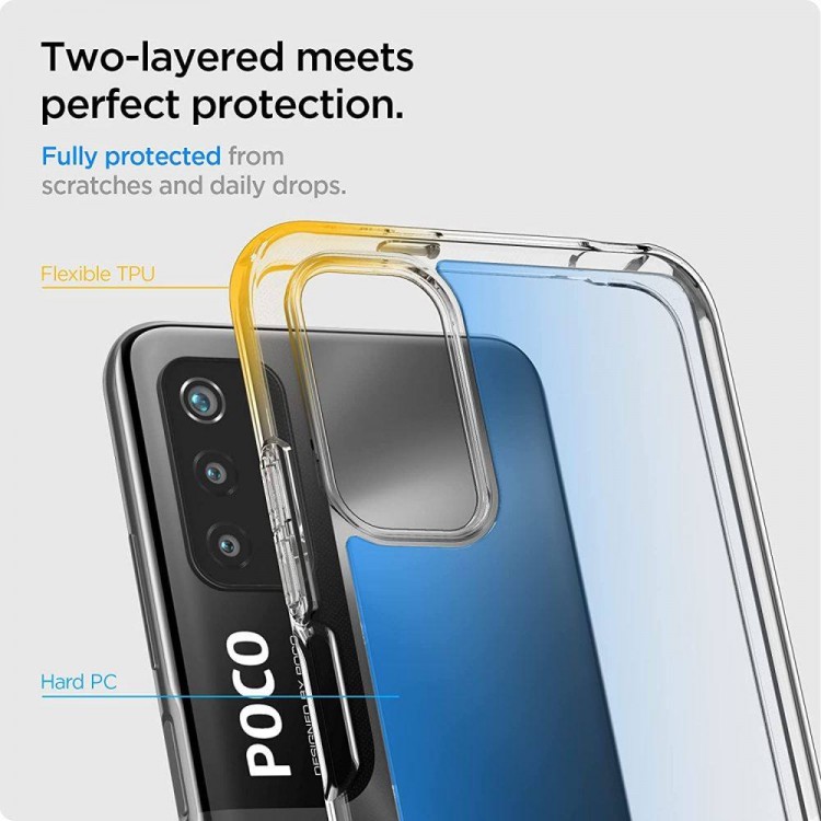 Θήκη Spigen SGP Ultra Hybrid για XIAOMI POCO M3 PRO 5G / REDMI NOTE 10 5G - ΔΙΑΦΑΝΟ - ACS03596