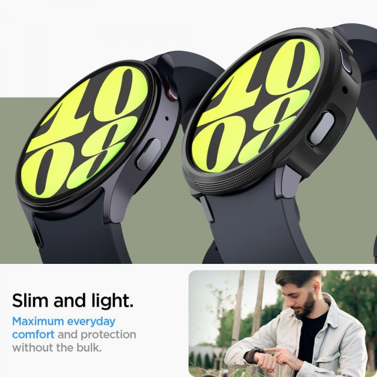 Θήκη Spigen SGP LIQUID AIR για Samsung Galaxy WATCH 7 40MM - ACS07899 - ΜΑΥΡΟ