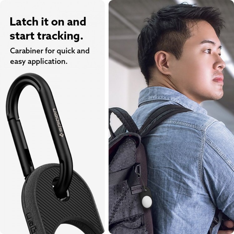 SPIGEN SGP VAULT Secure Holder with Key Ring for APPLE AirTag - Μαύρο - AMP01439