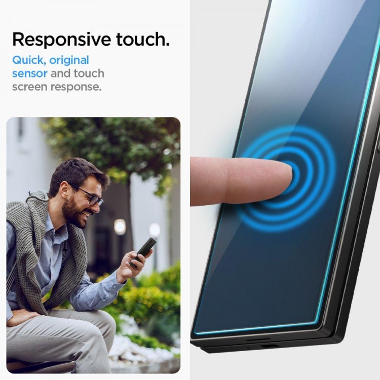 Spigen SGP Γυαλί προστασίας GLAS.tR ”EZ FIT” 2-PACK SLIM FC για SAMSUNG GALAXY Z FOLD 6 2024, 2 TEM - ΔΙΑΦΑΝΟ - AGL07969