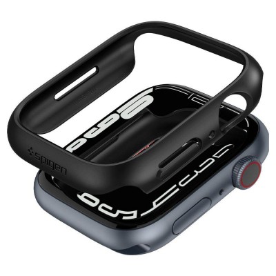 Spigen SGP Thin Fit θήκη για Apple Watch 7 45MM - ΜΑΥΡΟ - ACS04174