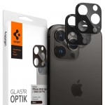 Spigen SGP OPTIK.TR SLIM Γυαλί προστασίας 9H Camera Lens για CAMERA Αpple iPhone 14 PRO/ 14 PRO MAX/ 15 PRO/ 15 PRO MAX  - ΜΑΥΡΟ - 2 ΤΕΜ - AGL05273