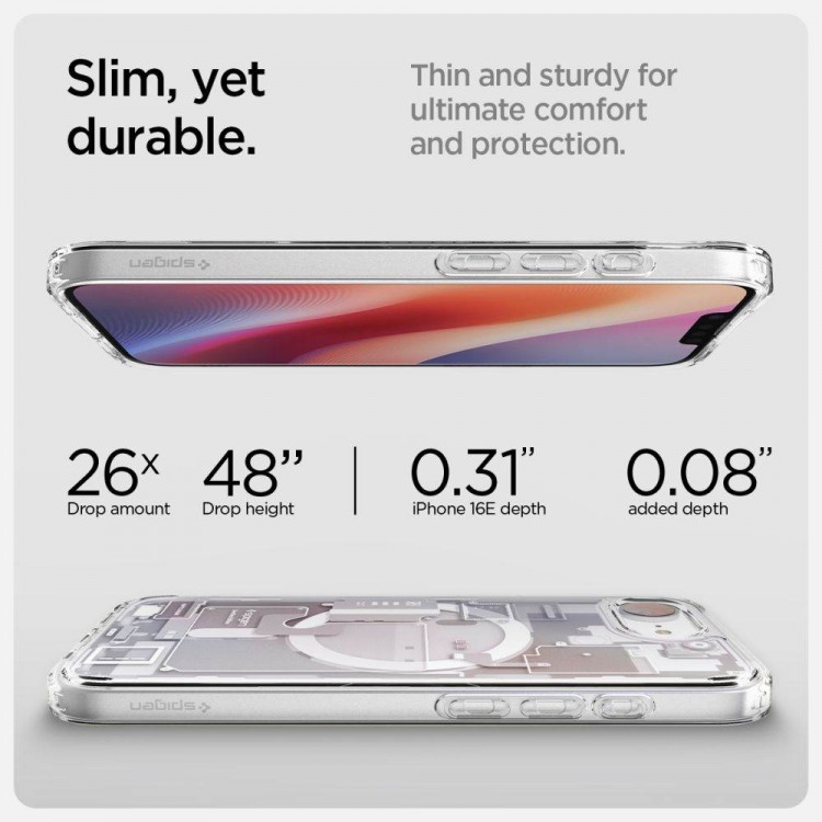 Θήκη Spigen SGP Ultra Hybrid MagSafe για APPLE IPHONE 16e 6.1 2025 - zero one ΛΕΥΚΟ - ACS09142
