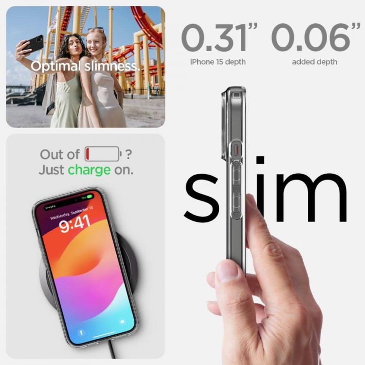 Θήκη Spigen SGP Liquid Crystal για Apple iPhone 15 6.1 2023 - ΔΙΑΦΑΝΗ - ACS06786
