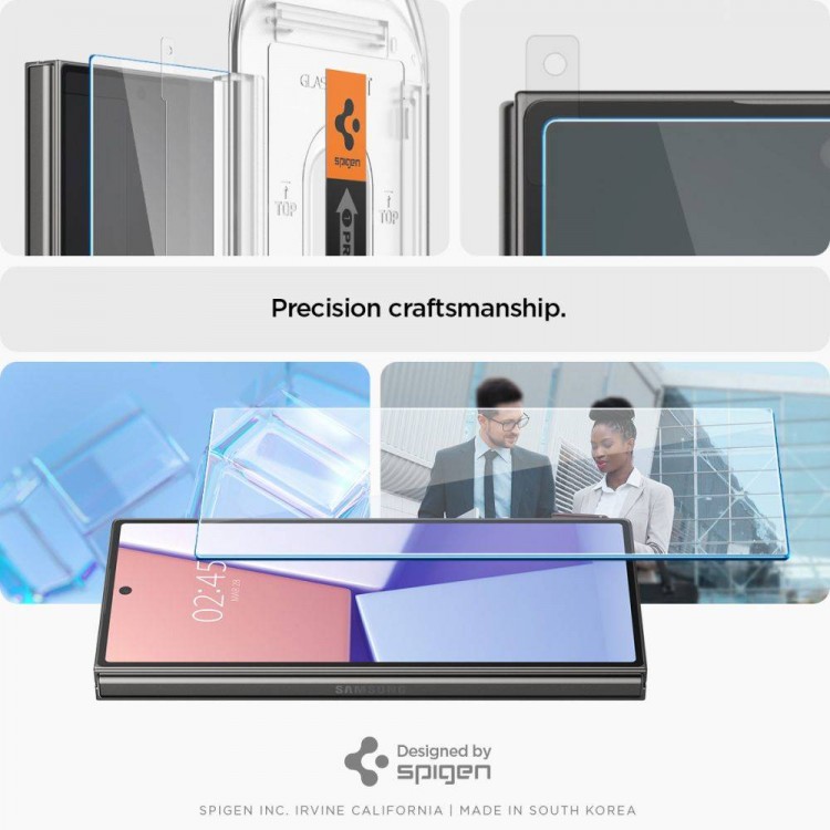 Spigen SGP Γυαλί προστασίας GLAS.tR ”EZ FIT” 2-PACK SLIM FC για SAMSUNG GALAXY Z FOLD 6 2024, 2 TEM - ΔΙΑΦΑΝΟ - AGL07969