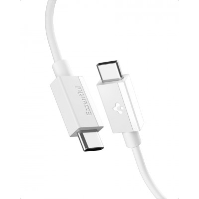 Spigen SGP ArcWire Essential EB6010CC ΚΑΛΩΔΙΟ 60W USB-C σε USB-C , 1.0M - ACA08717 - ΛΕΥΚΟ