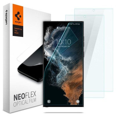 Spigen SGP Screen Protector Film Neo Flex Crystal Clear for Samsung Galaxy S22 ULTRA Case friendly - AFL04137 - [2 PACK]