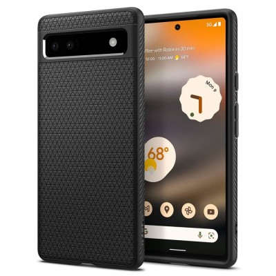 Θήκη SPIGEN SGP Liquid Air για GOOGLE PIXEL 6A - ΜΑΥΡΟ - ACS04474