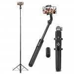 Spigen SGP Velo Long ΑΣΥΡΜΑΤΟ Selfie Stick Bluetooth Remote ΤΡΙΠΟΔΑΣ 360 - S560W - ΜΑΥΡΟ - AMP05813