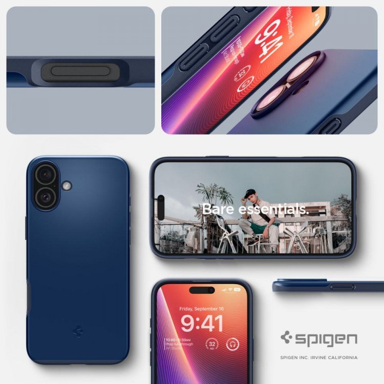 Θήκη Spigen SGP Thin Fit MAG MAGSAFE για APPLE iPhone 16 6.1 2024 - NAVY ΜΠΛΕ - ACS08187