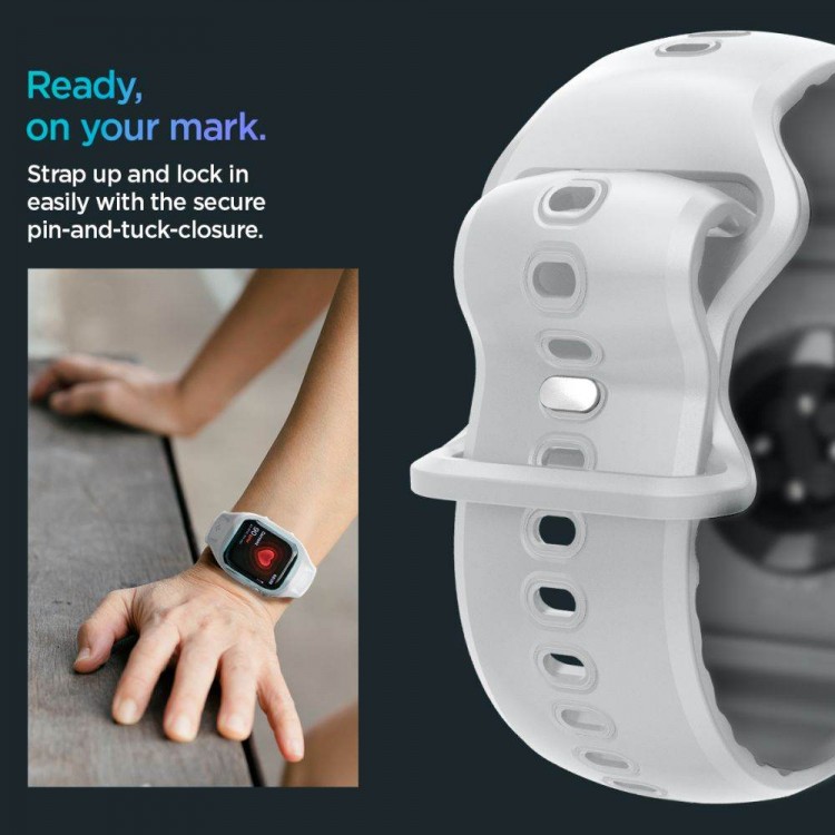 Spigen SGP LIQUID AIR PRO BAND Θήκη με Λουράκι για Apple Watch series 10 (46 MM) - ΓΚΡΙ - ACS09318