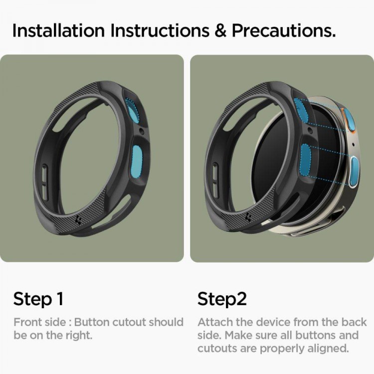 Θήκη Spigen SGP LIQUID AIR για Samsung Galaxy WATCH 8 44MM 2025 - ACS09839 - ΜΑΥΡΟ