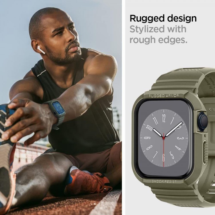Spigen SGP Rugged Armor PRO θήκη για Apple Watch 4,5,6,7,8,SE 44/45 MM - VINTAGE ΧΑΚΙ - ACS05914