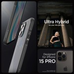 Θήκη Spigen SGP Ultra Hybrid για Apple iPhone 15 PRO 6.1 2023 - FROST ΜΑΥΡΟ - ACS06709