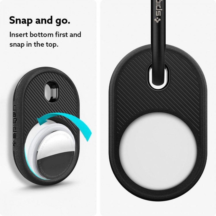 SPIGEN SGP VAULT Secure Holder with Key Ring for APPLE AirTag - Μαύρο - AMP01439