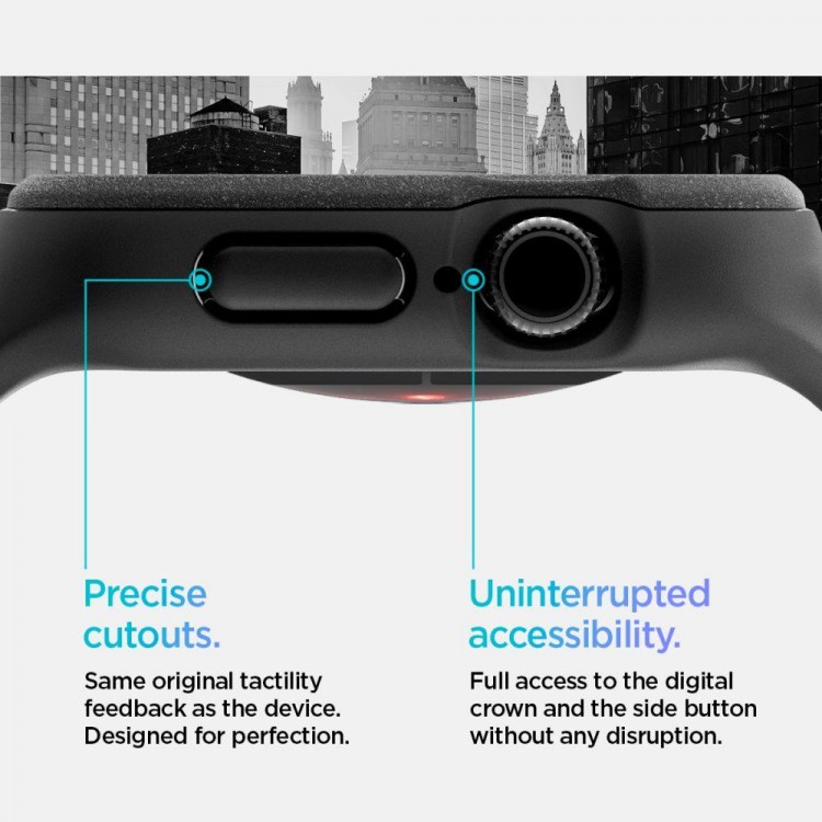 Spigen SGP VAULT PRO BAND Θήκη με Λουράκι για Apple Watch series 10 (46 MM) - MAΥΡΟ - ACS09391