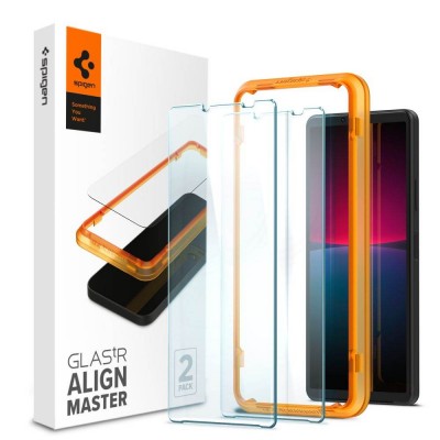 Spigen SGP Γυαλί προστασίας ALM GLAS.tR SLIM FC για SONY XPERIA 10 IV - ΜΑΥΡΟ - AGL04690 - 2-TEM