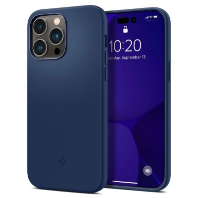 Case SPIGEN SGP SILICONE FIT MAG MAGSAFE for Apple IPHONE 14 PRO MAX 6.7 2022 - NAVY BLUE - ACS04847