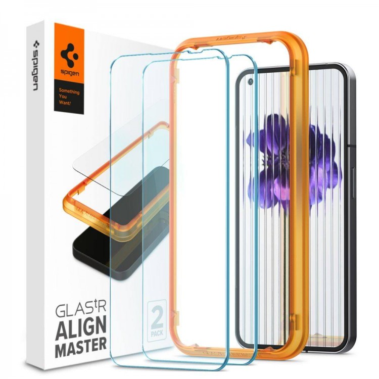 SPIGEN SGP TEMPERED GLASS ALM GLAS.TR SLIM 2-PACK for NOTHING PHONE 1 - 2 ΤΕΜ - AGL05447 - ΔΙΑΦΑΝΟ