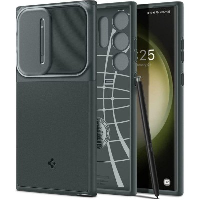 Θήκη SPIGEN SGP OPTIK ARMOR για Samsung GALAXY S23 ULTRA - ABYSS ΠΡΑΣΙΝΟ - ACS06081